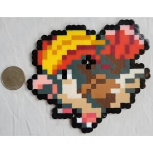 Pidgeot Menu Icon Pokemon Perler Bead Pixel Art